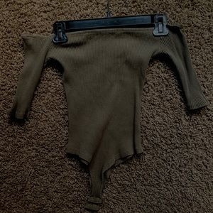 Dark Green Body Suit